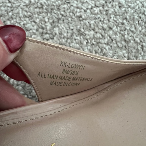 EUC Elegant Kelly & Katie Faux Patent Nude Slingback 4”Heels, Gently Used size 8 - Picture 5 of 14